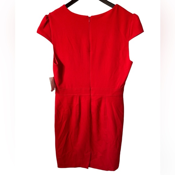 NWT New York & Company Women's stunning RED Midi Dress Size 12 Business, Party - Picture 2 of 10